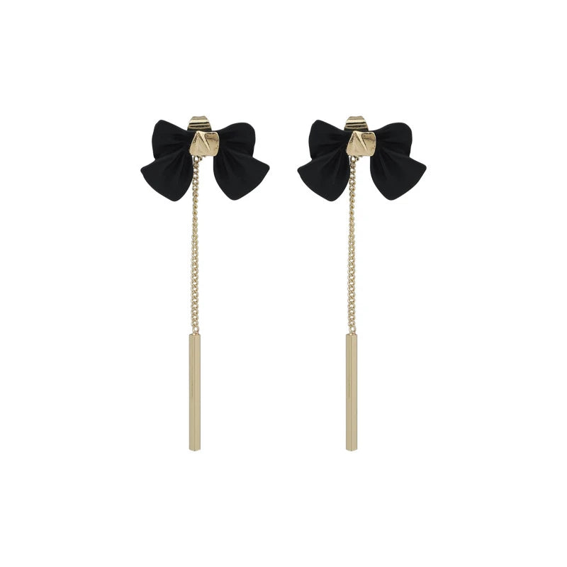 Fashion Jewelry Butterfly Knot Earring Tassel Gold Chain Earrings Women