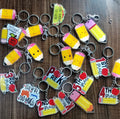 Acrylic Keychain for Teacher's Gift Pencil Smiling Face Expression Charm Keychain for Teacher's Day Gift Back to School Keychain