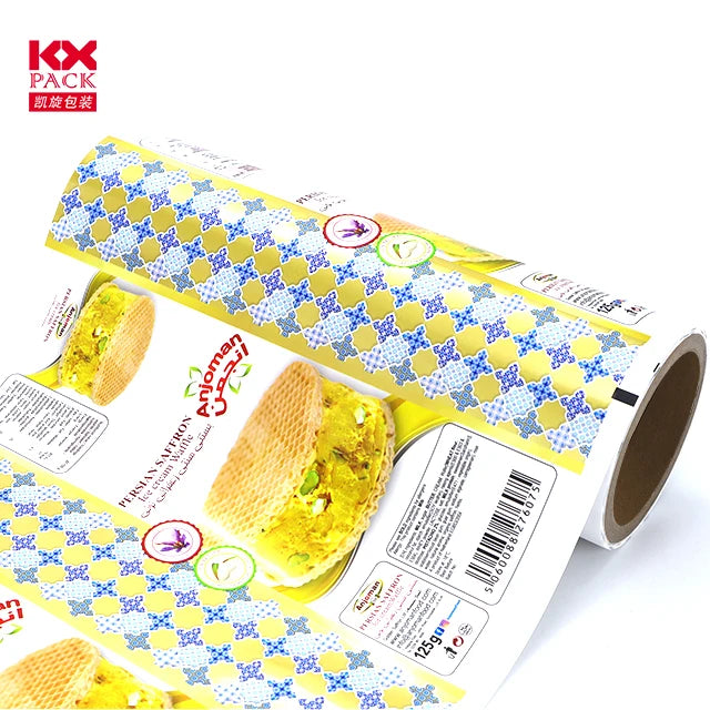 Soft- Hardness Gravure Printed Snack Packaging Film Laminated Metalized Roll Sachet for Candy and Food for Snack Storage