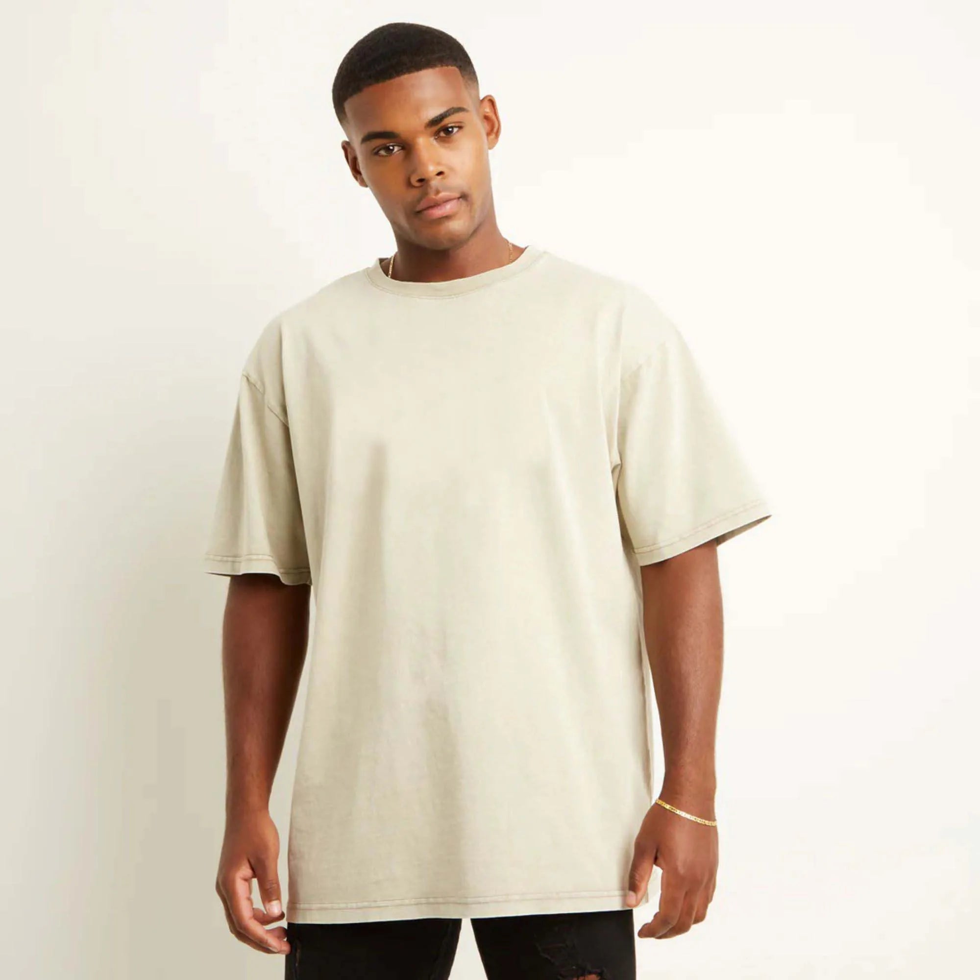 Wholesale Organic HeavyWeight 270Gsm Spandex/Cotton Logo Custom T Shirt Drop Shoulder Oversize-t Shirt Blank T-Shirt Men