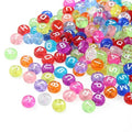 7mm DIY Clear Colorful Acrylic Alphabet Letter Beads for Bracelets Necklaces Key ChainsJewelry Making