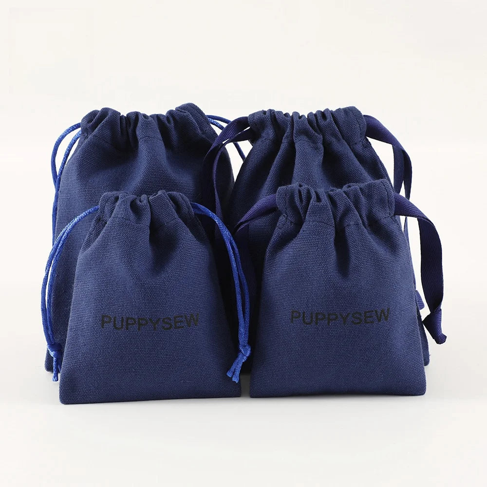 Personalized Drawstring Dust Bag Shoes Clothing Bag Cotton Canvas Drawstring Pouch With logo