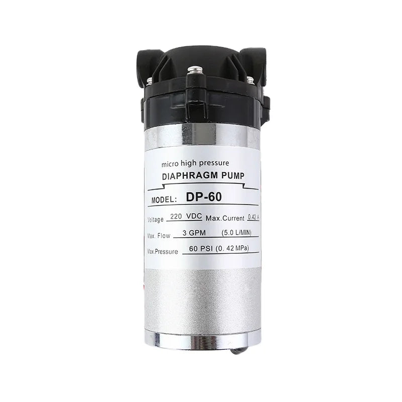 220V AC High Flow High Pressure Electrical Diaphragm Pump DP-60 5L/min 60Psi for Clean Water Agricultural Self Priming Water