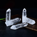 Natural White Crystal Single Crystal Decorative Polished Mineral Specimen Gemstone Column Raw Stone Single Tip