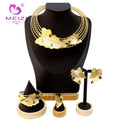 MEIZI JEWELRY Plated  Original Earrings Rings Bracelets Wedding Gifts Wedding Jewelry Sets Dubai Bridal