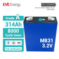 EVE 314ah MB31 3.2V 8000cycles CE Lifepo4 Battery Rechargeable Home Energy Storage System Lifepo4 Cell