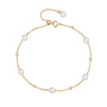 Fine Jewelry Bracelets 925 Sterling Silver Friendship Bracelets Small Bead Chain Gold Plated Bracelets Women Luxury