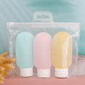 Wholesale 60Ml Small Portable Silicone Cute Leak Proof Silicone Travel Cosmetic Bottle Tube Set