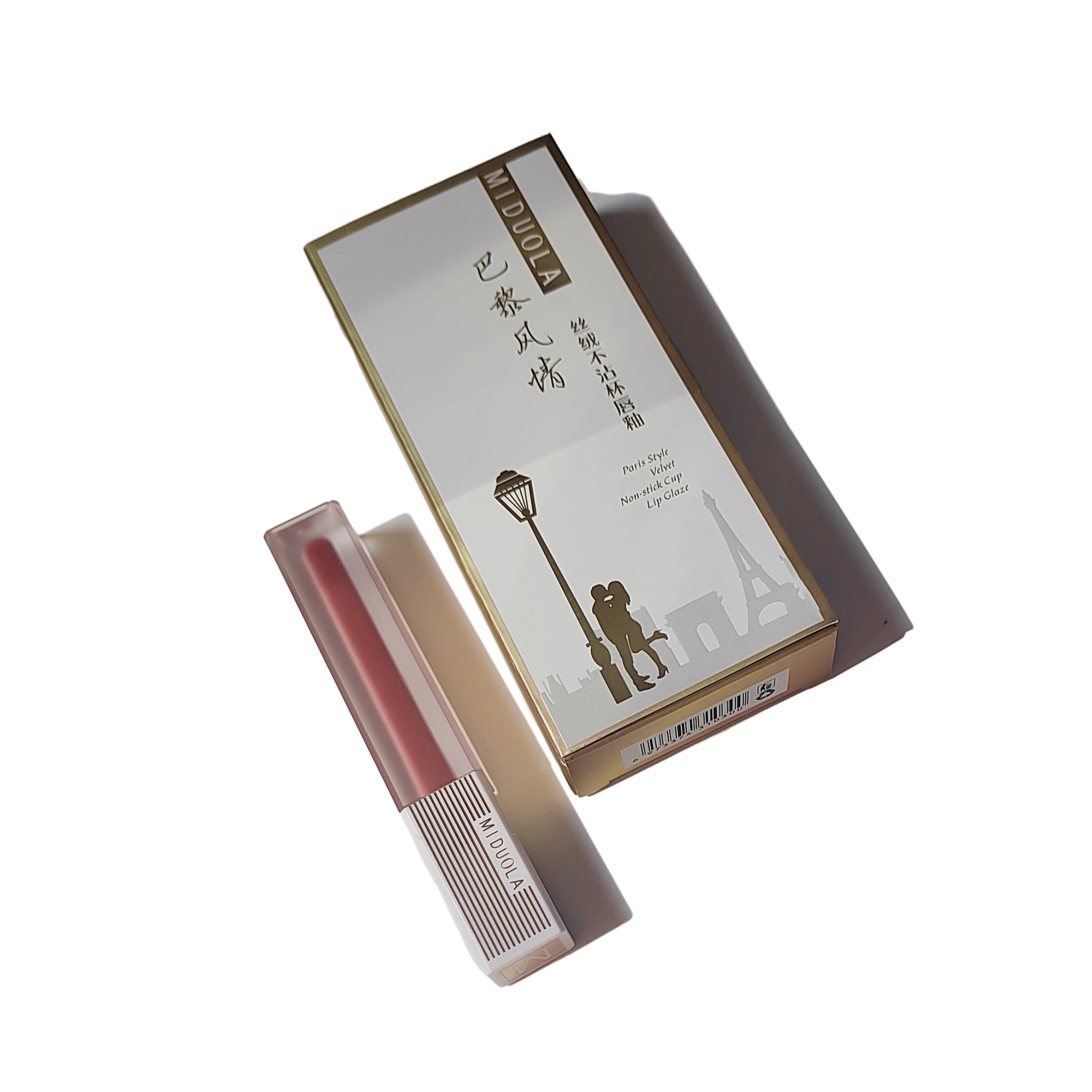 New Fashion White Paris Style Lip Glaze Custom Lip Gloss Wholesale Bulk Waterproof Lasting Non Stick Lip Gloss Private Label