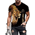 Fitspi Men's 3D Shirt's Graphic Tees Animal Print T-Shirts for Men Short Sleeve Casual Streetwear Fashion With Designs