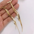 2022 Fashion Trend Gold Plated Hot Metal Chain Dangle Earrings Personalized for Women for Wedding Gift Main Material Alloy