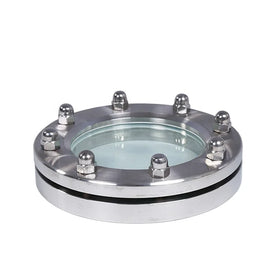 Sanitary Stainless Steel 304 316 316L Union Type Round High Temperature Welded Flange Sight Glass