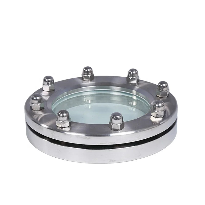 Sanitary Stainless Steel 304 316 316L Union Type Round High Temperature Welded Flange Sight Glass