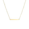 Wholesale Customizable Women's Stainless Steel 30*2mm Bar Pendant Necklace Gold Plated Link Chain Trendy Personalized Design
