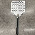 14 Inch Non-stick Perforated Aluminum Pizza Peel and Durable Metal Pizza Paddle Silicone Handle 14*16 Inch Pizza Spatula