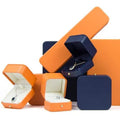 Double Bracelet Box Jewelry Package Exclusively High End Leather Jewelry Packaging with Knot Decoration Jewelry Set Boxes