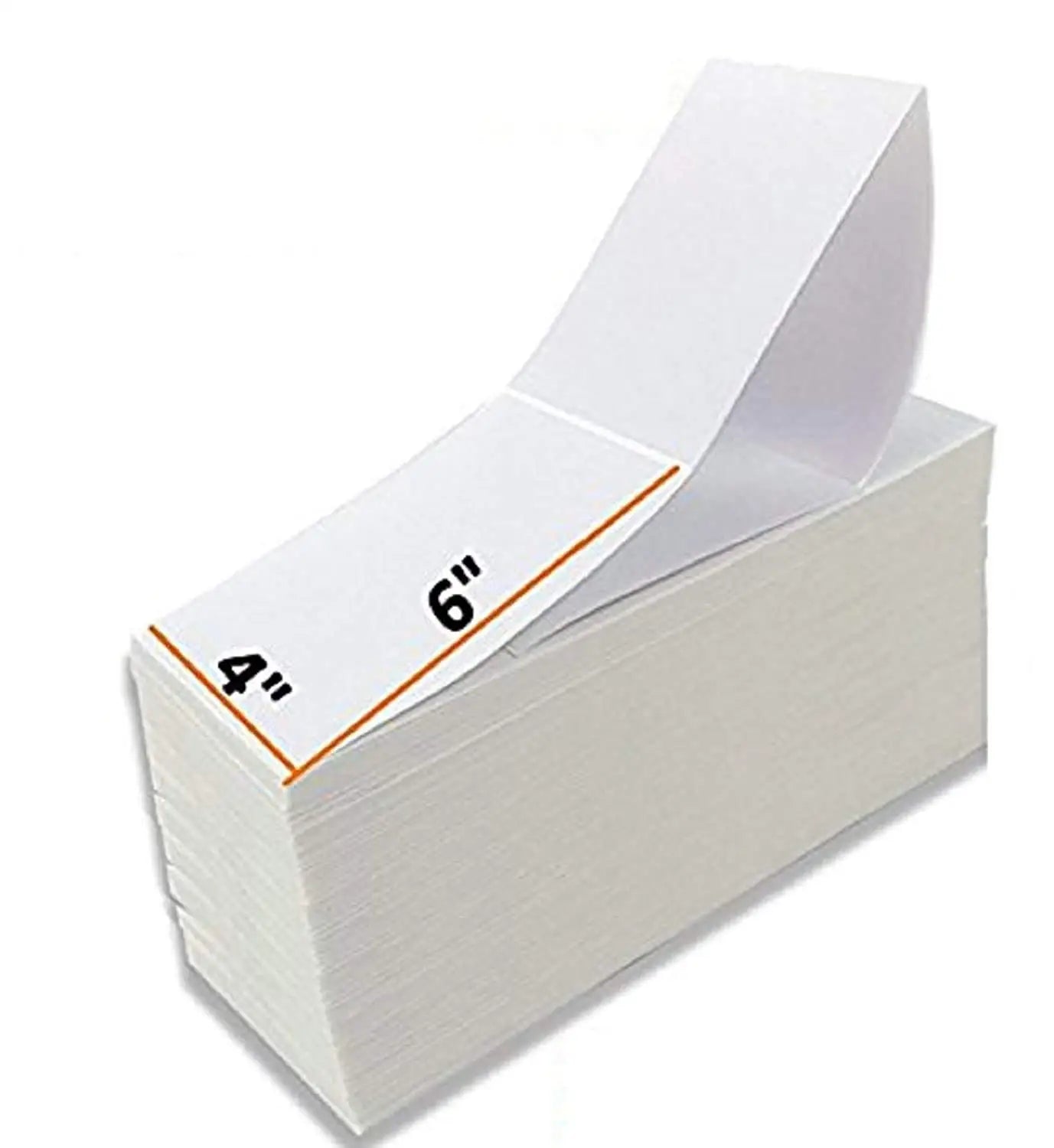 4X6 Reusable Direct Thermal Shipping Labels Waterproof Zebra Rollo Compatible Postage Mailing Adhesive Stickers Fanfold Format
