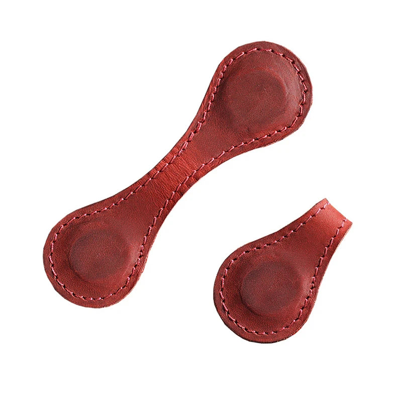 Wholesale Double Sided Bookmark Classic Top-Layer Leather Bookmarks Custom Crazy Horse Leather Magnetic Bookmark