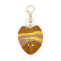 Tapestry Backpack Bag Charms Leaf Pendant Jewelry Leaf Boho Macrame Key Chains Cotton Rope Hand Woven Feather Tassel Keychain
