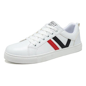 2026 Summer Men's Breathable Lace-up PU Sneakers Fashion Trend Casual Sports Running Shoes Round Toe