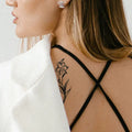 Customized Small Flower Design Temporary Henna Tattoo Sticker for Women Black Fake Tattoo Sticker