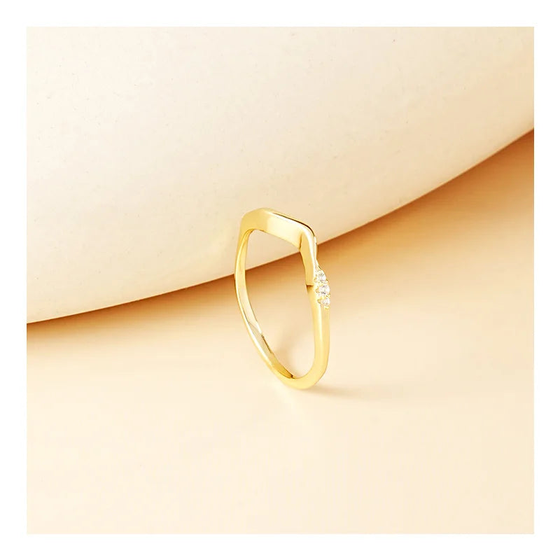 Free Design 925 Pure Silver Zircon Ring Female Personality Ring
