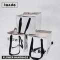 Tondo Flower Packaging Bag Festival Gift Bag Thickened Reflective Bouquet Gift Box Square Mirror Handbag