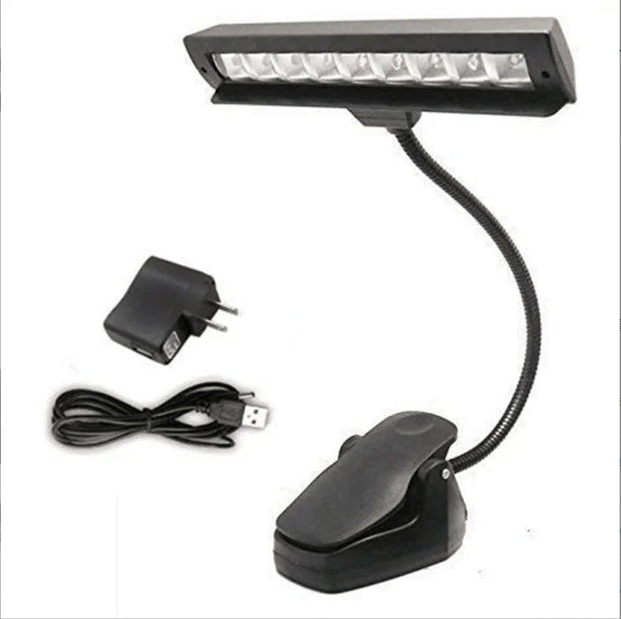 Wholesale Charging 9LED Sheet Music Light Book Clip Light