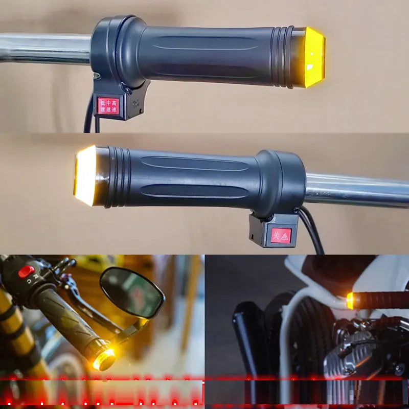 Electric Vehicle Turn Universal Double Flash Status Lamp Converted Pedal Handle Blocked Turn Lamp Indicator Dual Use LED