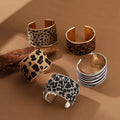 2024 Leopard Print Open Bracelet Western Style Cowboy Bracelet for Woman