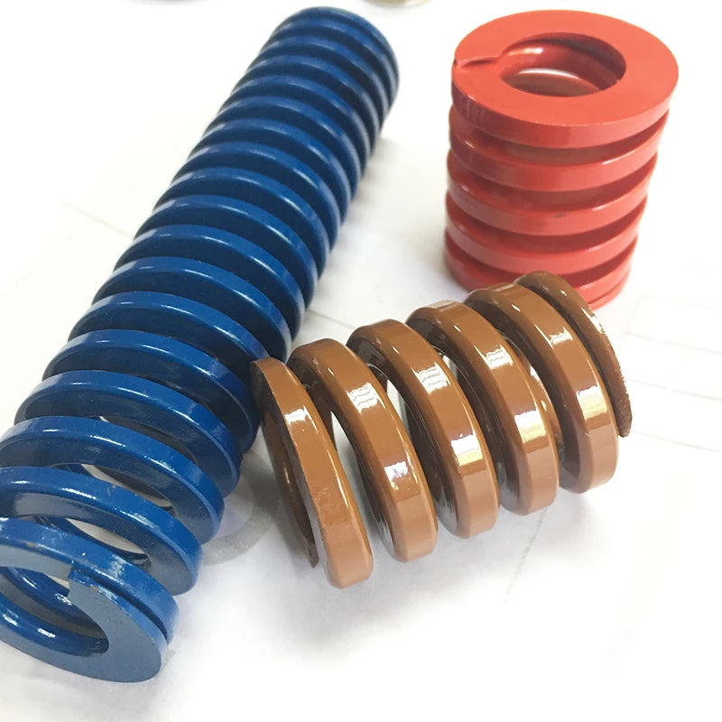 Custom Color Coated Compress Mold Coil Spring Compression Helical Spring for Injection Molding MegaBDM