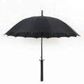 New Design Black Automatic Long Handle 16K Straight Anime Outdoor Japanese Umbrella