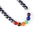 Handmade Natural 8MM Round Stone Women Men Reiki Healing 7 Chakra Gemstone Beads Necklace