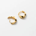 Women Charm Trendy 18K PVD Gold & Rhodium Plated 925 Sterling Silver Twisted Hoop Earrings for Wedding & Party Gifts