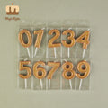 Birthday Cake Candles Mini Number Glitter Candle for Party and Wedding