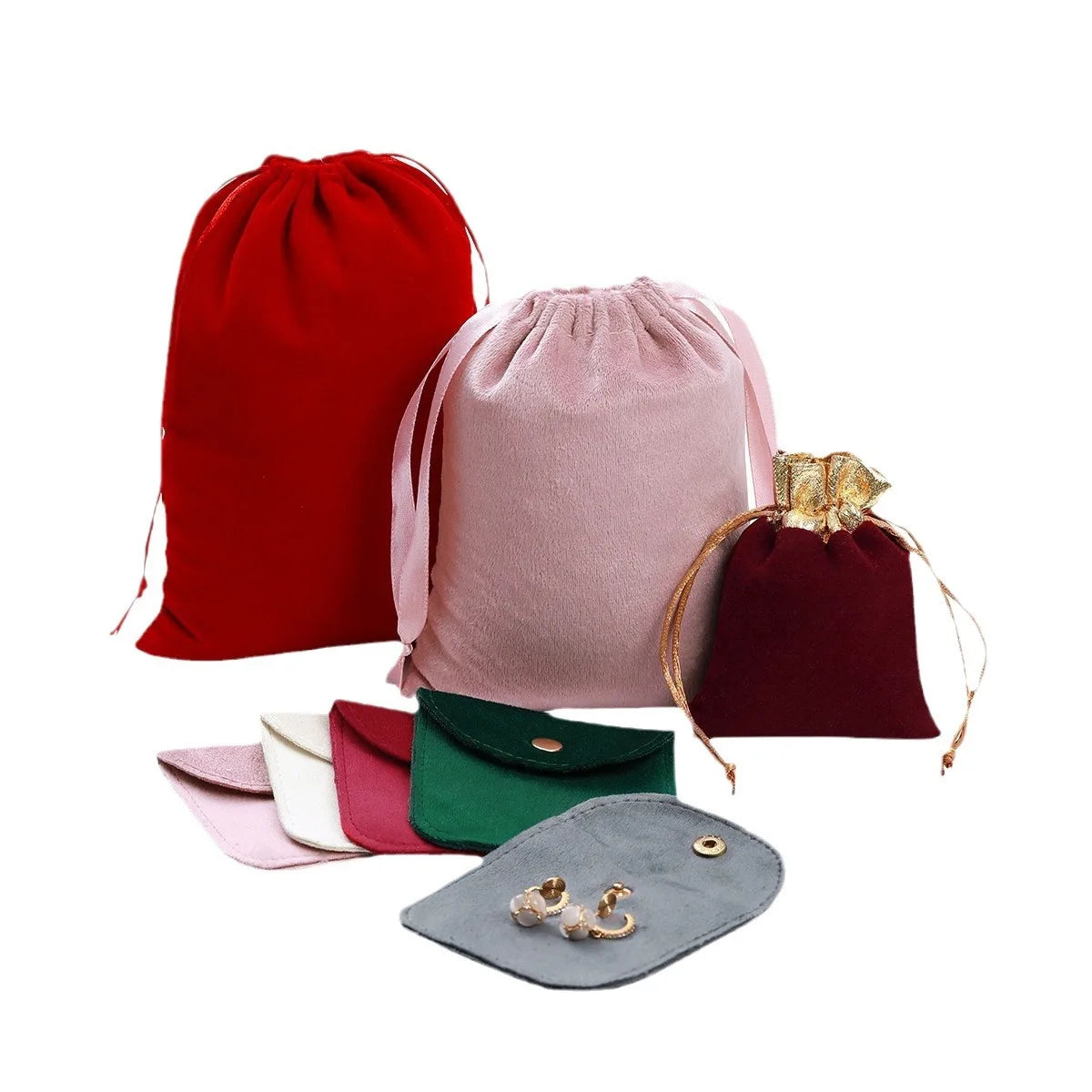 Custom Bundle Pocket Drawstring Bag Hair Dryer Storage Swan Black Microfiber Cloth Pen Velvet Pouches Gift Bag for Jewelry