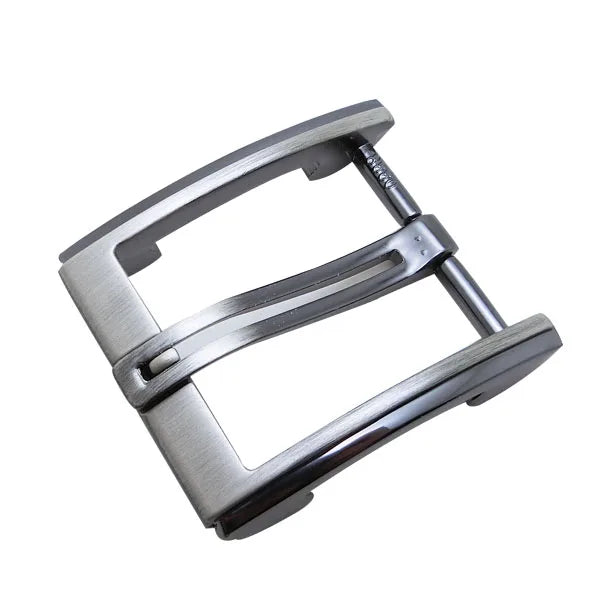 35mm New Design Smooth Surface Pin Buckle Manufacturer Custom DIY Zinc Alloy Belt Buckle with Unique Hollow Pin Bar Style
