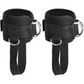 CW ASP001 Resistance Bands Leg Extension Attachment Adjustable Fitness Premium Padded Ankle Straps for Cable Machine