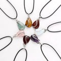 Water Drop S Pendant Amethyst Green Pendant Natural Teardrop Quartz Crystal Stone Pendant Water Drop Healing Chakra