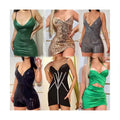 Apparel Stock Wholesale Bulks Brand New Mixed Bales Clothes for Ladies New Clothes Korean Style Tight Dress