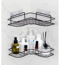 Corner No Drilling Shower Caddy Wall Mounted Bathroom Corner Storage Shelf With Hooks Shower Caddy Corner