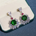 Women's Dangle Earrings With Brilliant Cubic Zircon Vintage Earrings Wedding Party Luxury Jewelry New Arrival