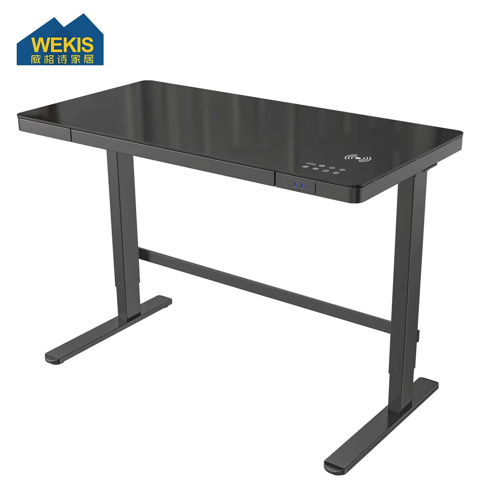 Sit Stand Desk Intelligent Office Height Adjustable Desk Metal Working Separat Motor Table Base Electric Sit Standing Desk Frame