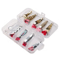 10pcs/set 5g-8g Fishing Metal Trout Spoon Lure Set