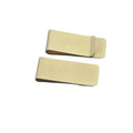Manufacture Hardware Brass Clip Document Manual Account Note Holder Compact Wallet Customized Logo 20*52*0.8mm