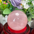 Wholesale Natural Crystal Pink Crystal Ball Healing Stone Rose Quartz Sphere for Home Decoration