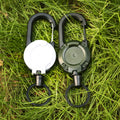 Key Hook Retractable Buckle Backpack Steel Wire Rope Lure Easy-Pull Anti-Lost Hand Strap for Camping Fishing Adventures Tours