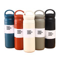 New 500ml 350ml  Wholesale Double Wall Stainless Steel Vacuum Flasks Thermoses Travel Mug Handle Lid Coffee Tumbler with Lid