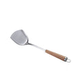Kitchen Tool Cooking Utensil Stainless Steel  Wok Spatula Turner with Wooden Handle