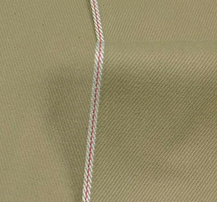 31/32 Inch Light Weight Usa Selvage Chino 100% Organic Raw Ecru Cotton Twill Japanese Men Women Jeans Selvedge Denim Fabric
